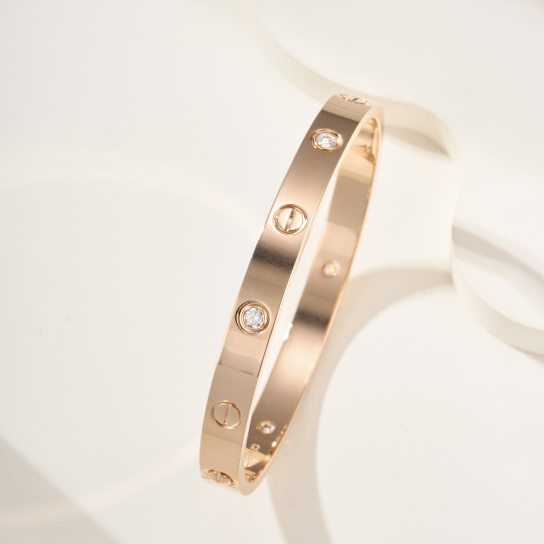 [ELAN LUXE]LOVE BRACELET 6.1MM 4 DIAMONDS