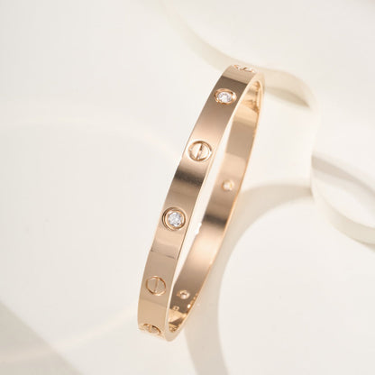 [ELAN LUXE]LOVE BRACELET 6.1MM 4 DIAMONDS