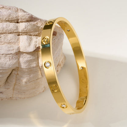 [ELAN LUXE]LOVE BRACELET 6.1MM 4 DIAMONDS