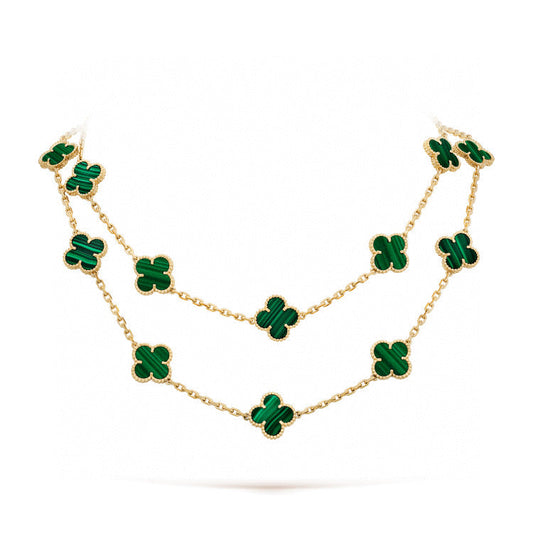 [ELAN LUXE]CLOVER 20 MOTIFS MALACHITE GOLD