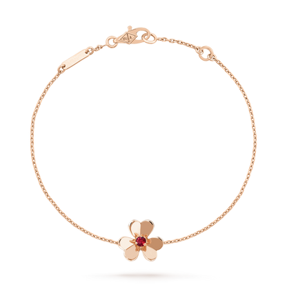 [ELAN LUXE]FRIVOLE GOLD FLOWER PINK MALACHITE BRACELET