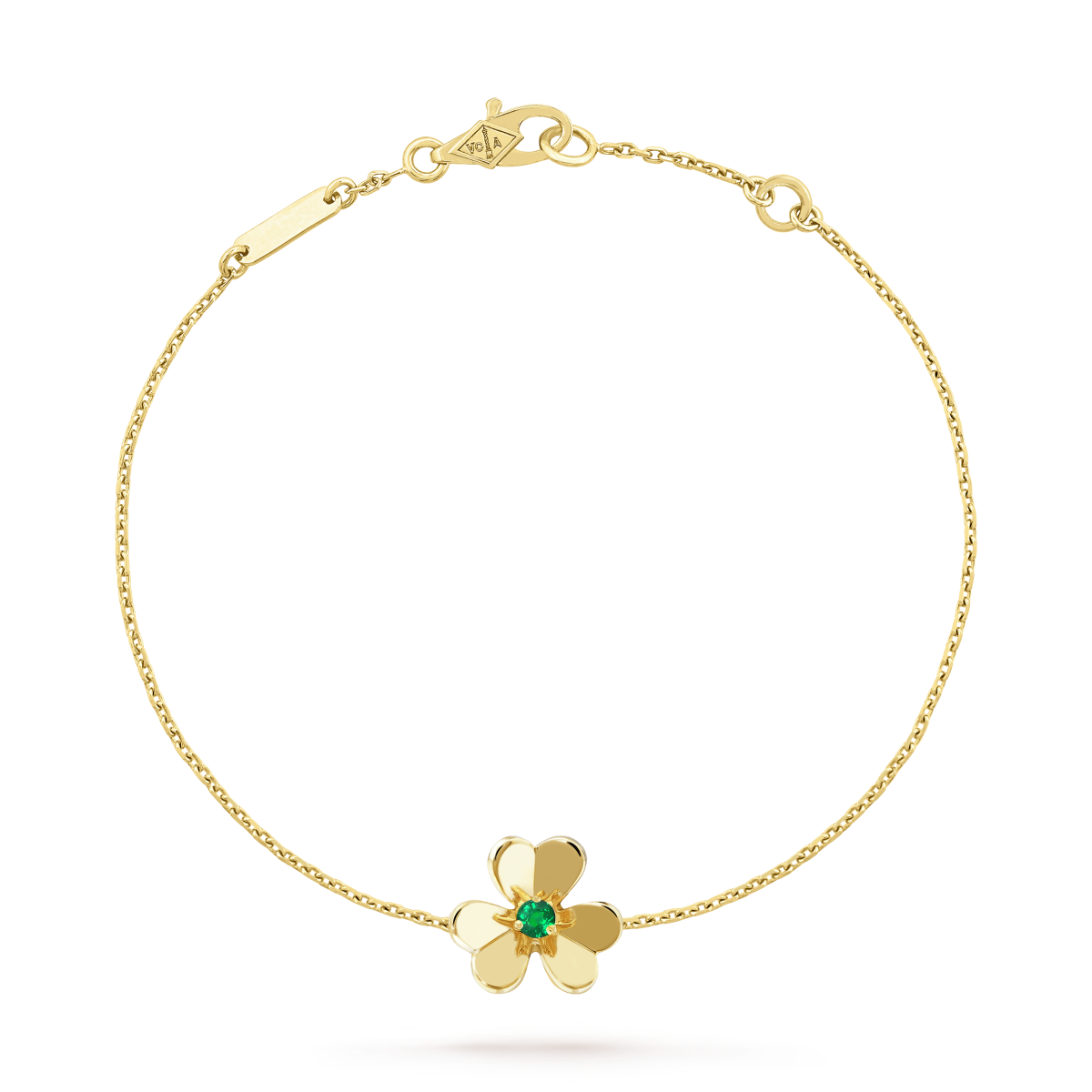 [ELAN LUXE]FRIVOLE GOLD FLOWER PINK MALACHITE BRACELET