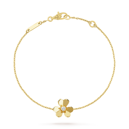 [ELAN LUXE]FRIVOLE GOLD FLOWER PINK MALACHITE BRACELET