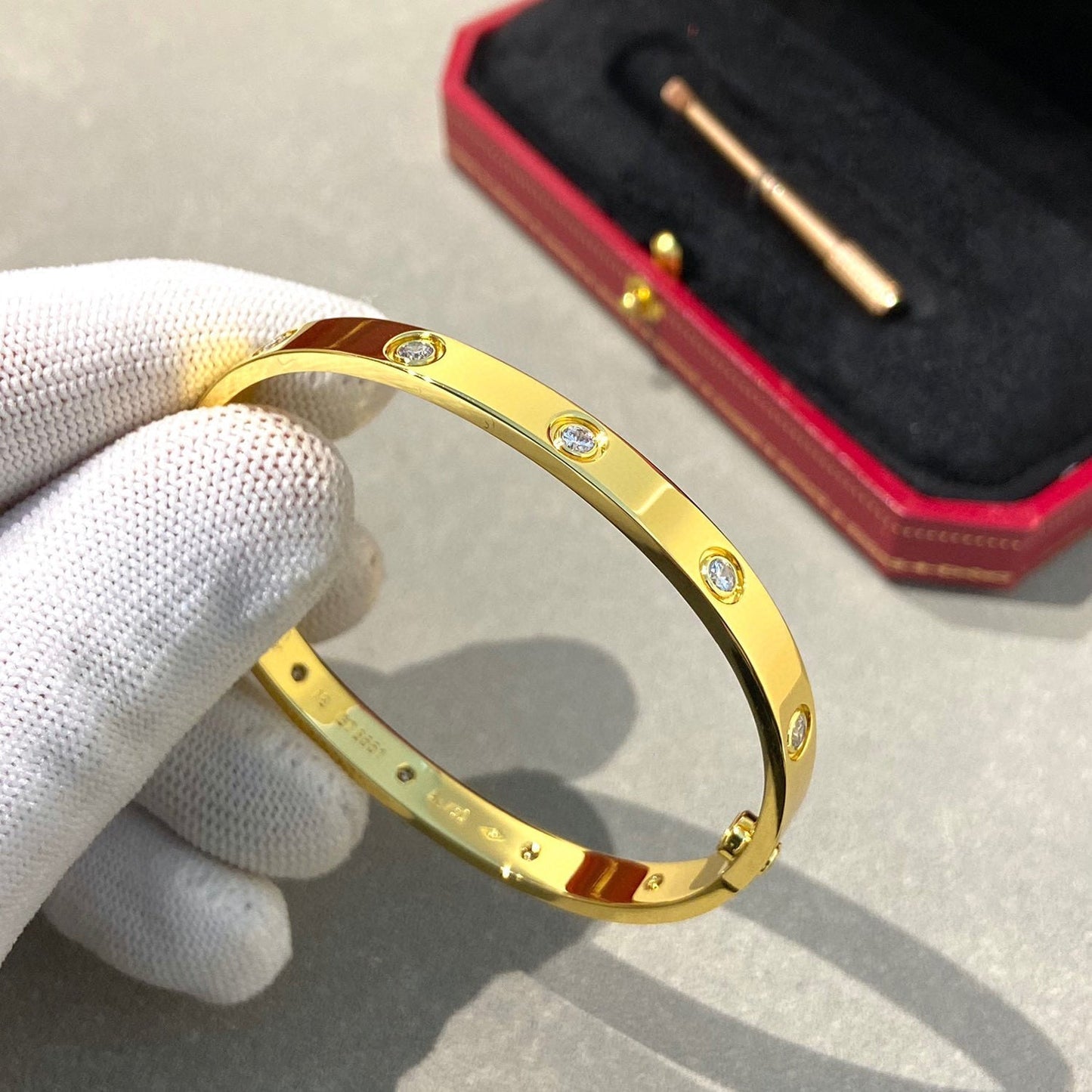 [ELAN LUXE]LOVE BRACELET 6.1MM 10 DIAMONDS