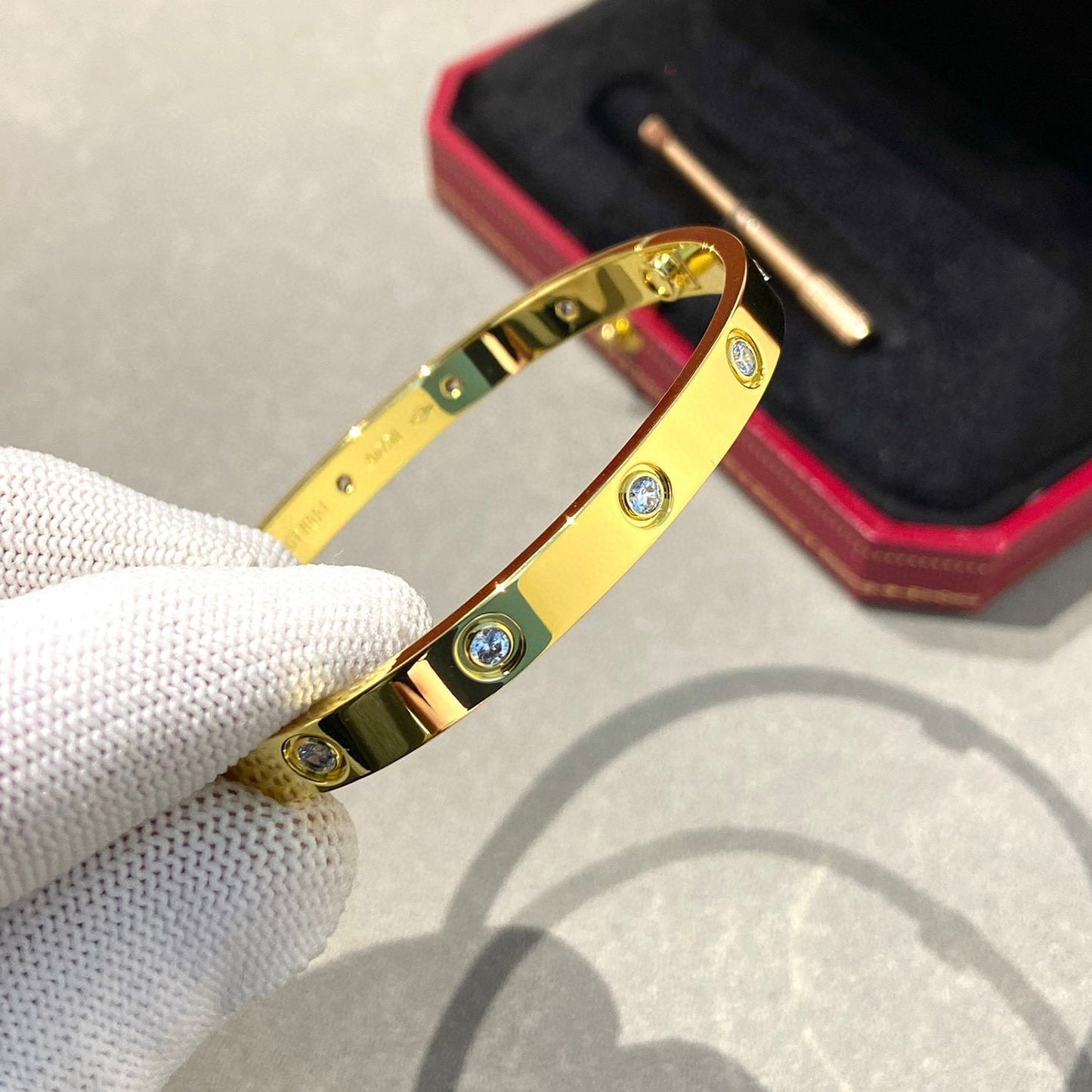 [ELAN LUXE]LOVE BRACELET 6.1MM 10 DIAMONDS