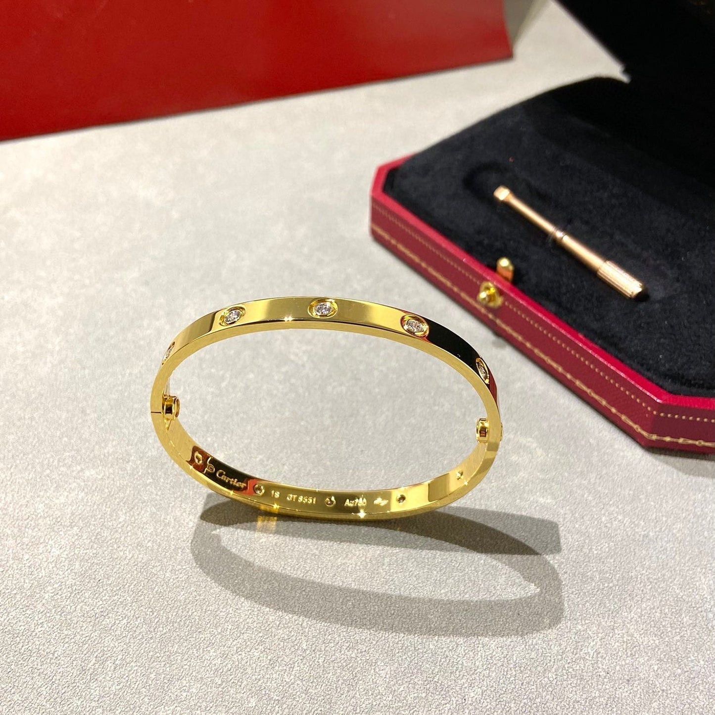 [ELAN LUXE]LOVE BRACELET 6.1MM 10 DIAMONDS