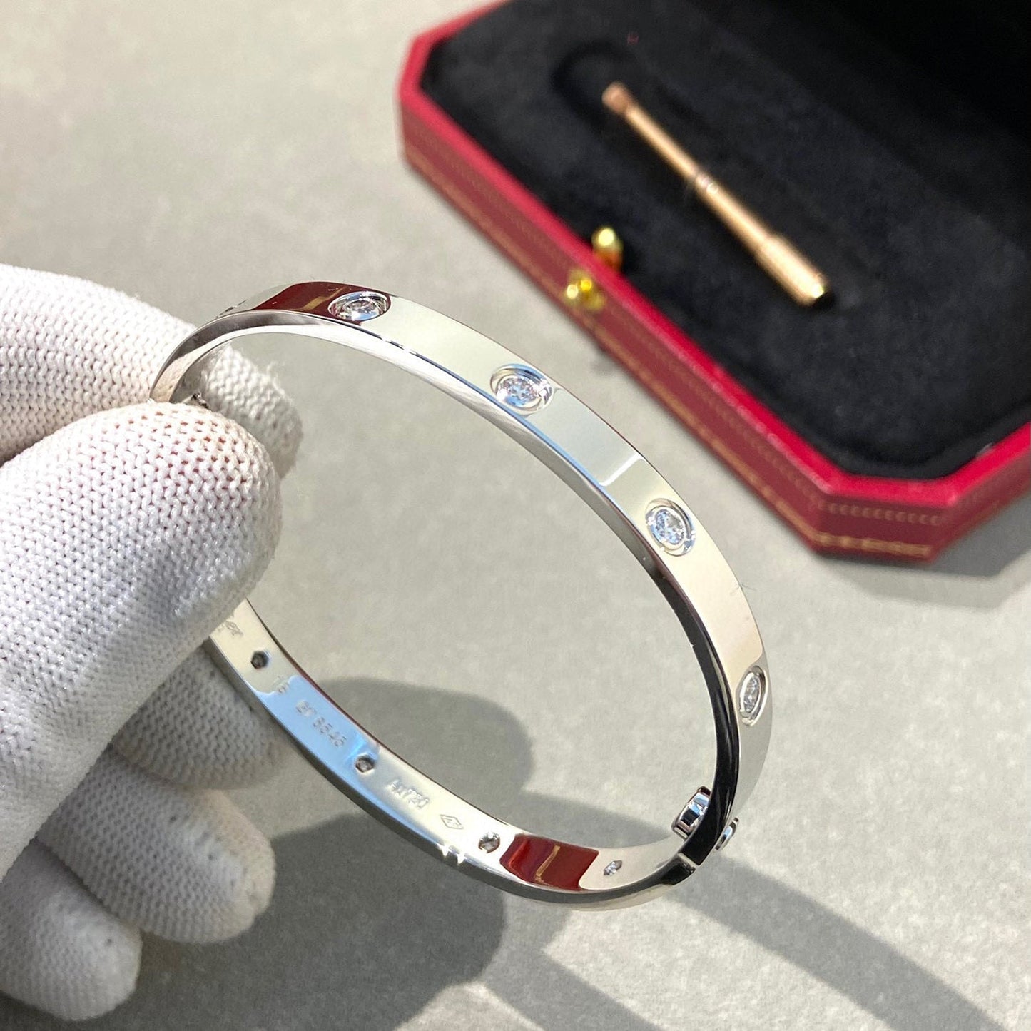 [ELAN LUXE]LOVE BRACELET 6.1MM 10 DIAMONDS