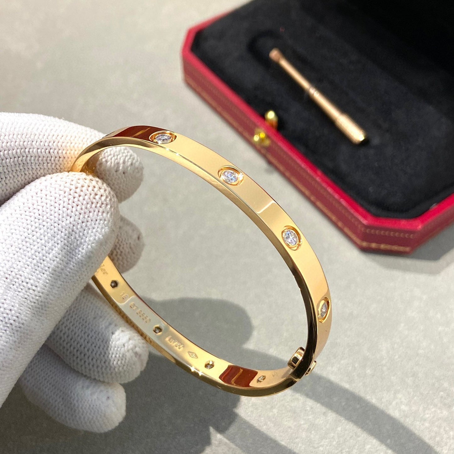 [ELAN LUXE]LOVE BRACELET 6.1MM 10 DIAMONDS