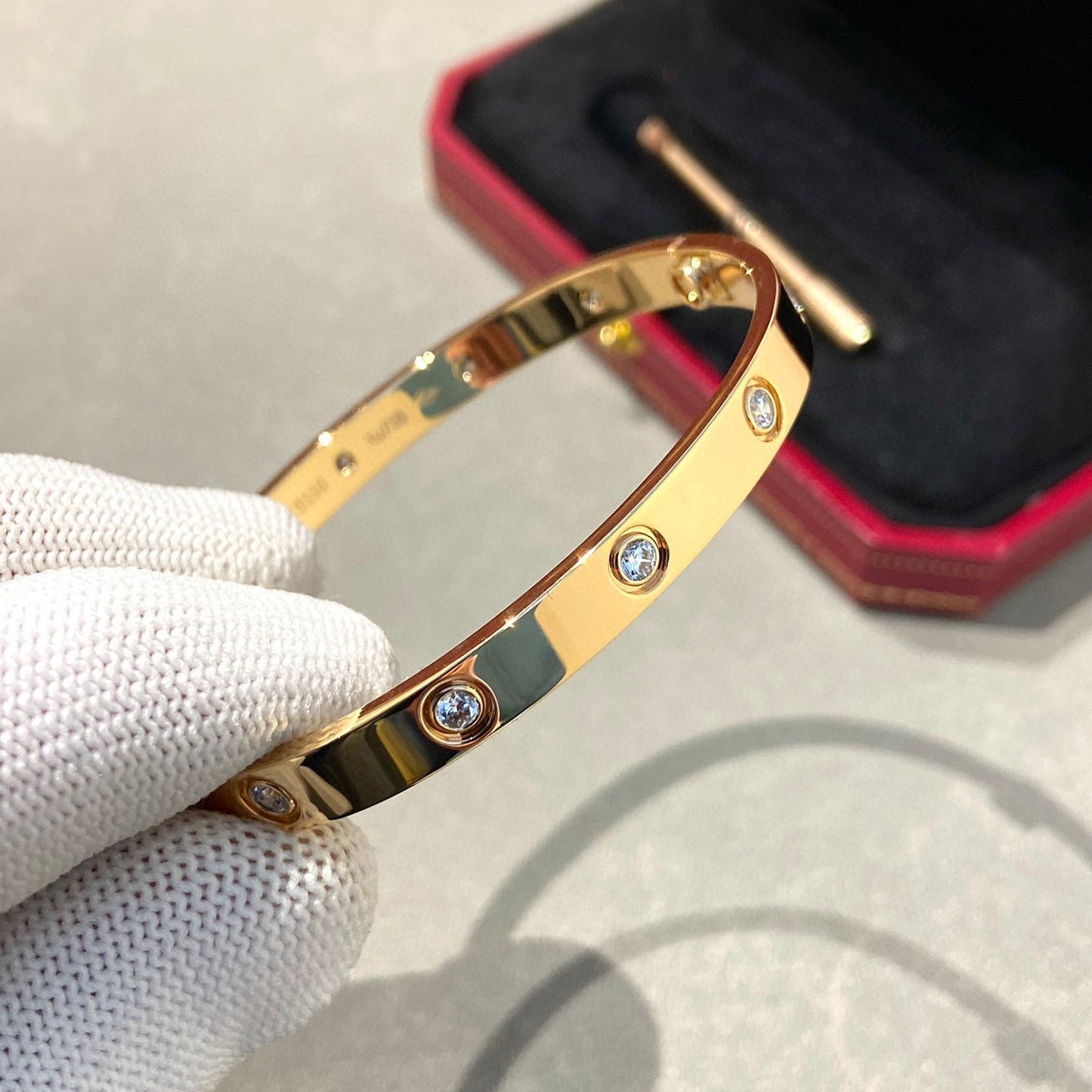 [ELAN LUXE]LOVE BRACELET 6.1MM 10 DIAMONDS