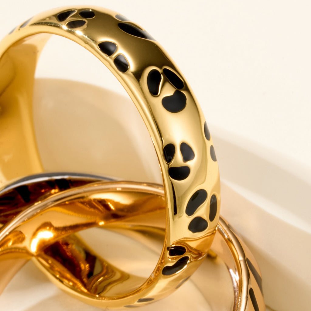 [ELAN LUXE] TRINITY  RING LEOPARD PRINT