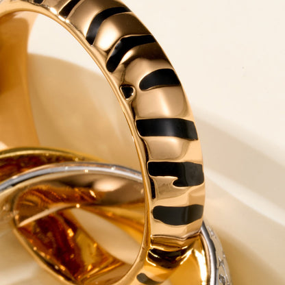 [ELAN LUXE] TRINITY  RING LEOPARD PRINT