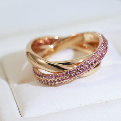 [ELAN LUXE]TRINITY 3.2MM RING PINK DIAMOND