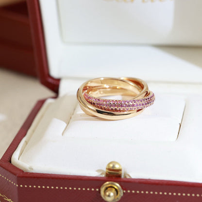 [ELAN LUXE]TRINITY 3.2MM RING PINK DIAMOND