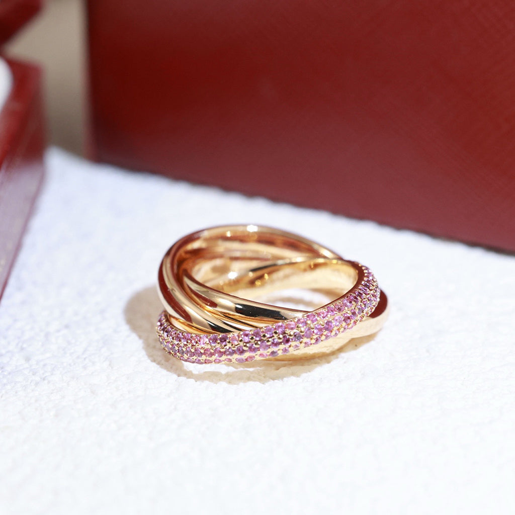 [ELAN LUXE]TRINITY 3.2MM RING PINK DIAMOND