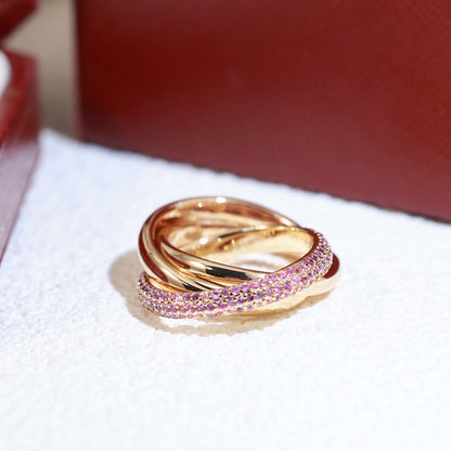 [ELAN LUXE]TRINITY 3.2MM RING PINK DIAMOND