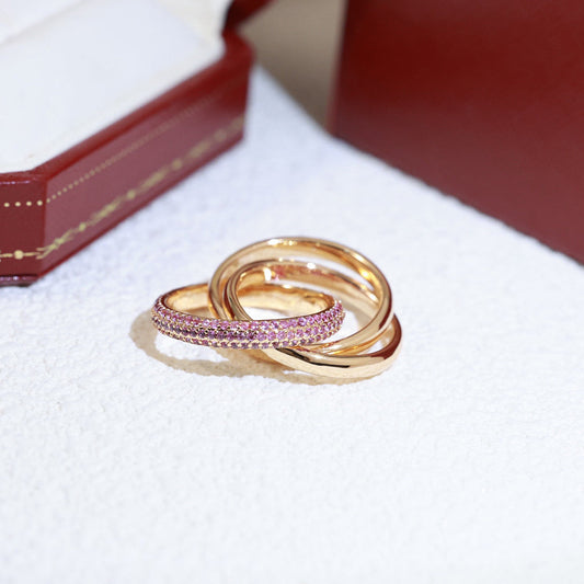 [ELAN LUXE]TRINITY 3.2MM RING PINK DIAMOND