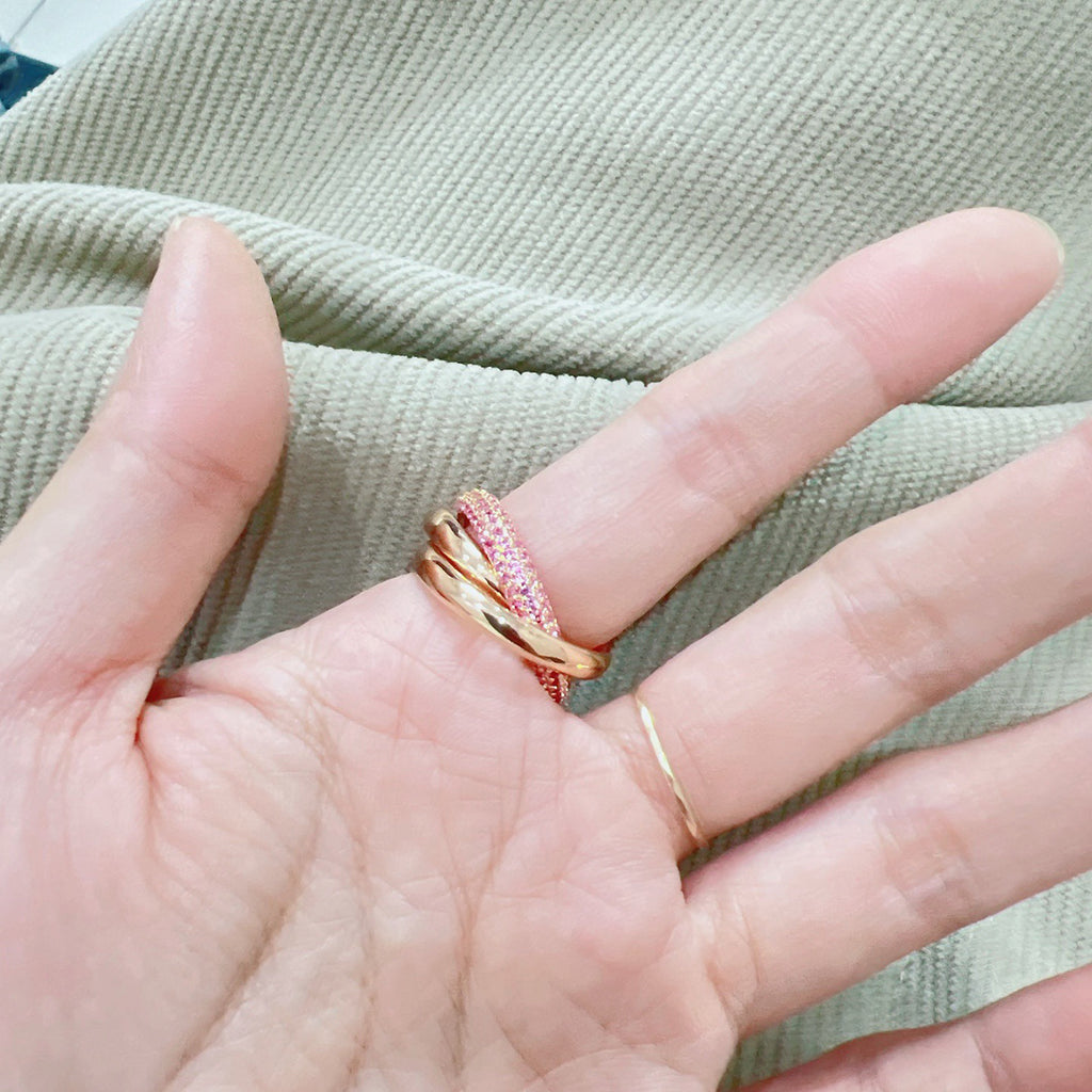 [ELAN LUXE]TRINITY 3.2MM RING PINK DIAMOND