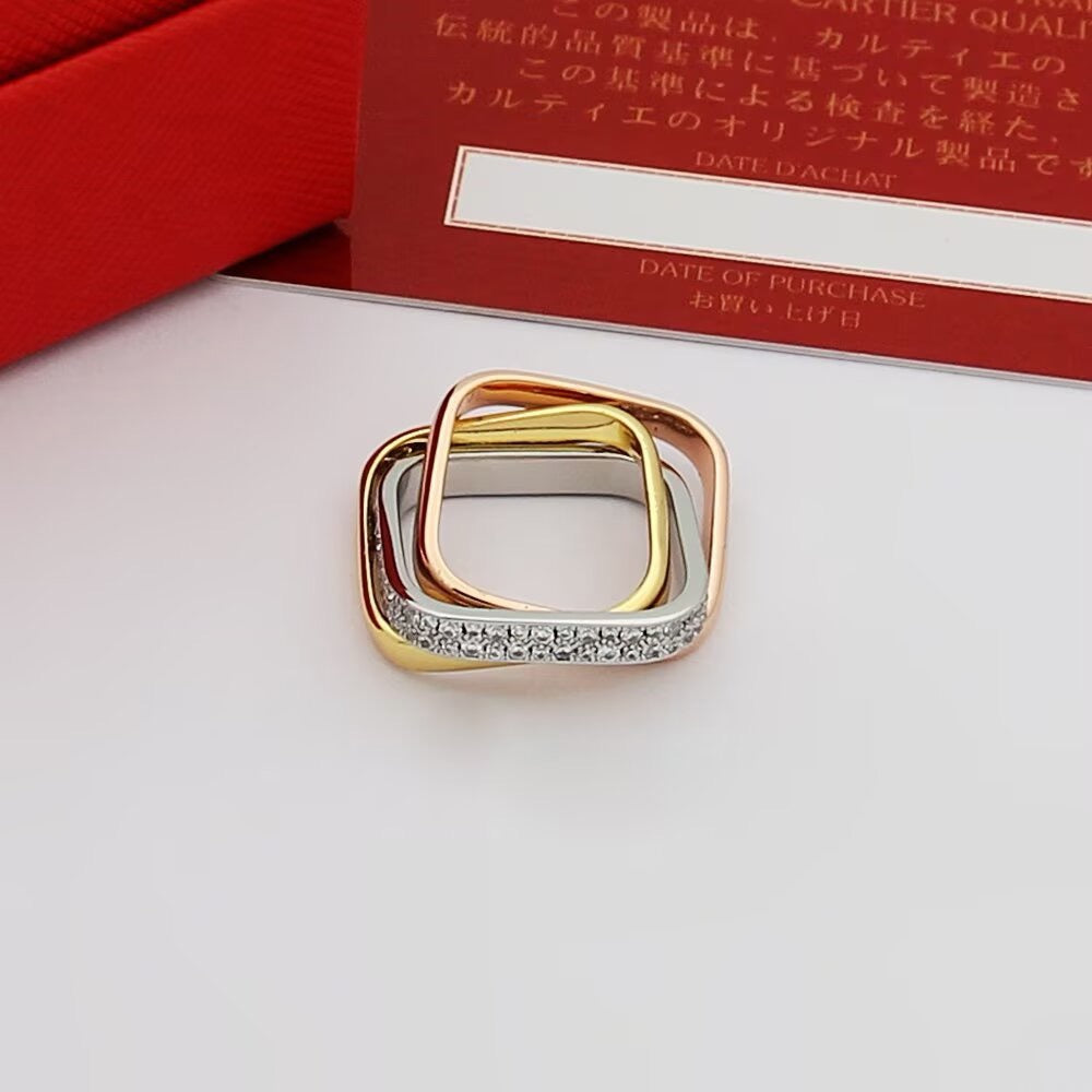 [ELAN LUXE] TRINITY 3.5MM CUSHION RING COLLECTION