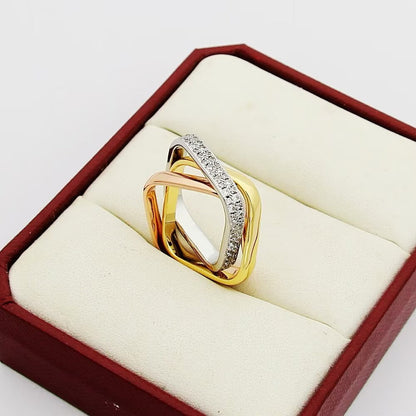 [ELAN LUXE] TRINITY 3.5MM CUSHION RING COLLECTION