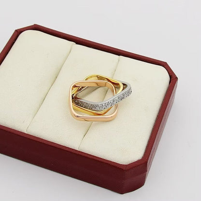 [ELAN LUXE] TRINITY 3.5MM CUSHION RING COLLECTION