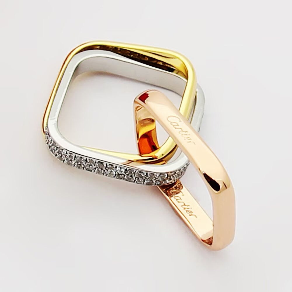 [ELAN LUXE] TRINITY 3.5MM CUSHION RING COLLECTION
