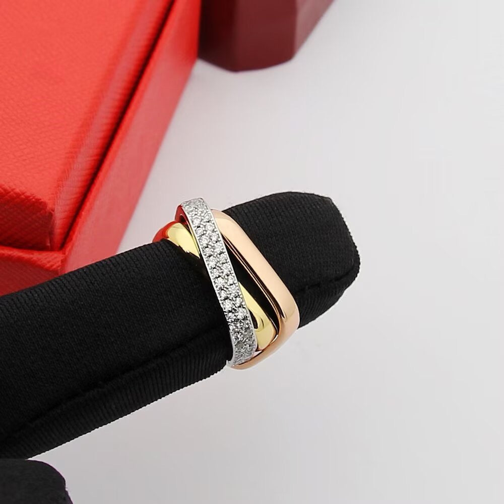 [ELAN LUXE] TRINITY 3.5MM CUSHION RING COLLECTION