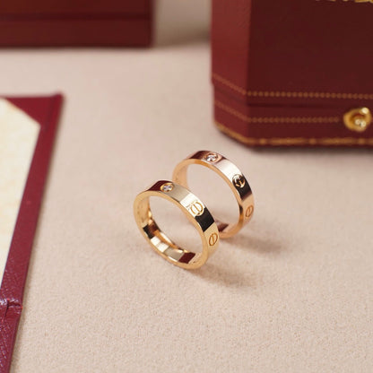 [ELAN LUXE]LOVE 4MM 1 DIAMOND RING