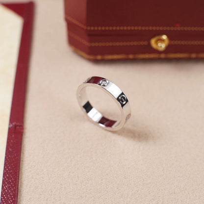 [ELAN LUXE]LOVE 4MM 1 DIAMOND RING