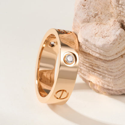 [ELAN LUXE]LOVE 4MM 1 DIAMOND RING