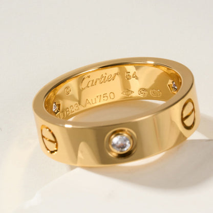 [ELAN LUXE]LOVE 4MM 1 DIAMOND RING