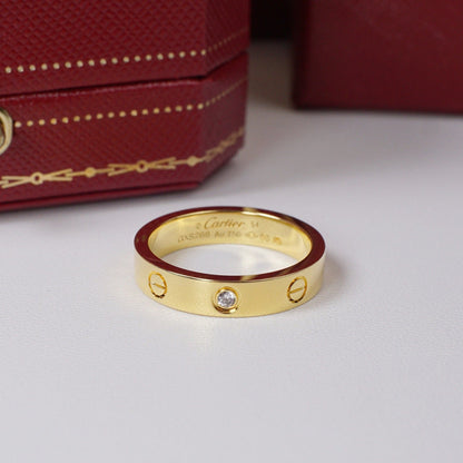 [ELAN LUXE]LOVE 4MM 1 DIAMOND RING