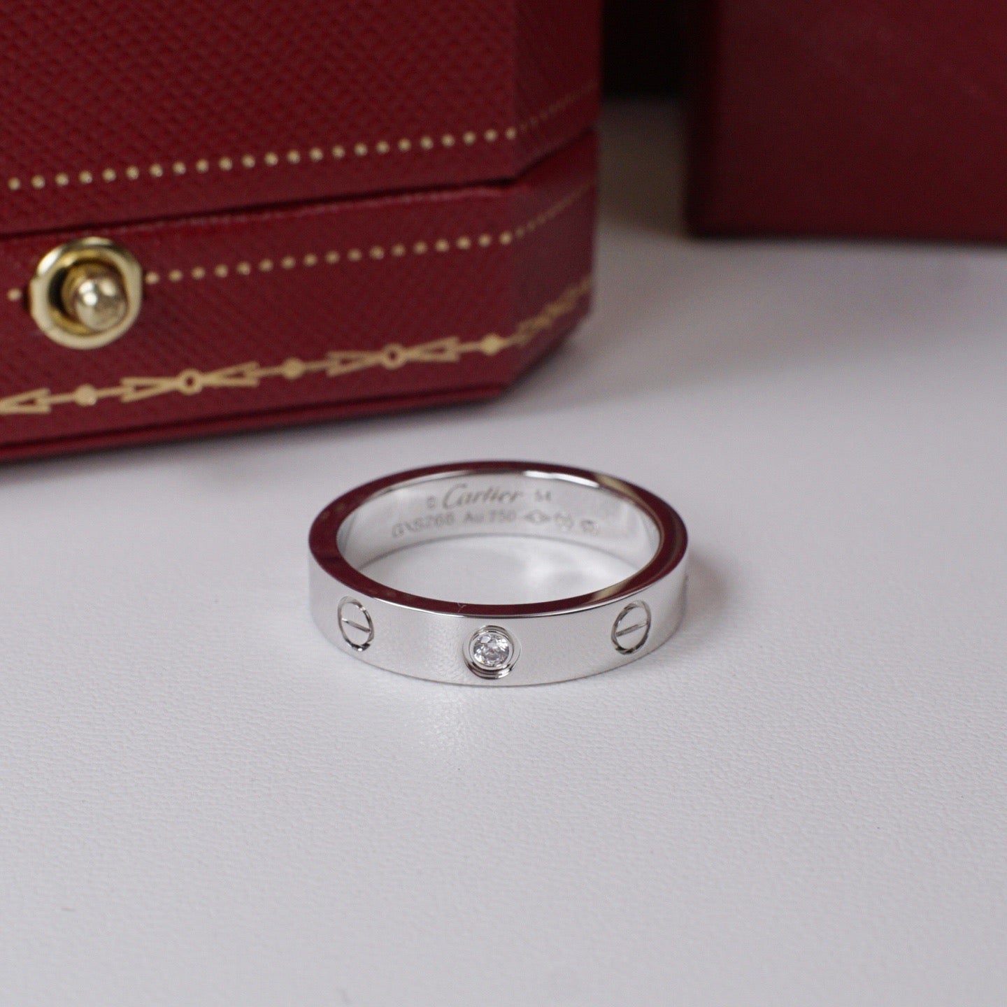 [ELAN LUXE]LOVE 4MM 1 DIAMOND RING