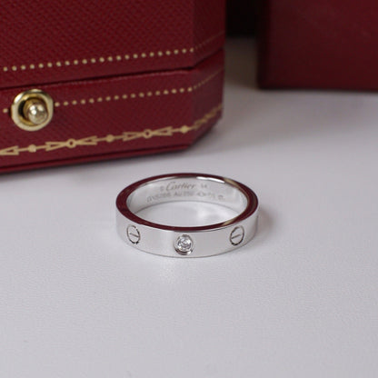 [ELAN LUXE]LOVE 4MM 1 DIAMOND RING