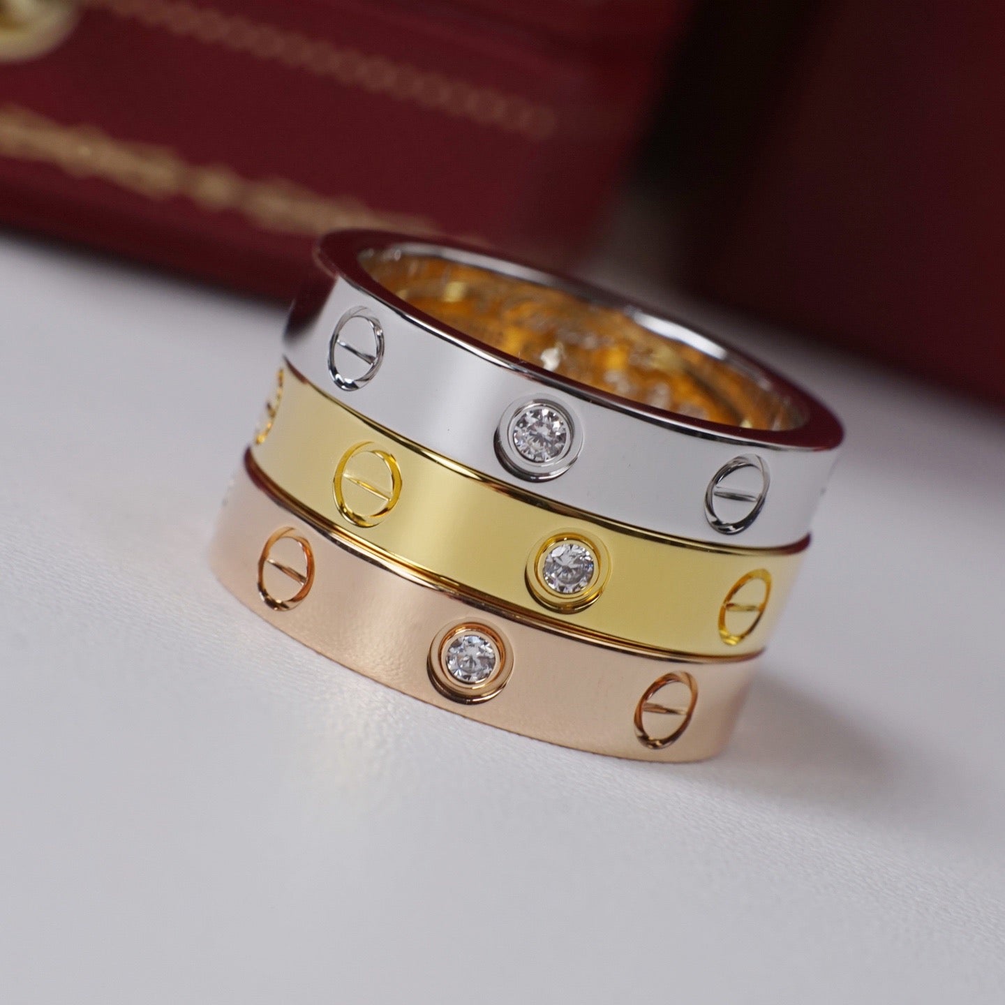 [ELAN LUXE]LOVE 4MM 1 DIAMOND RING