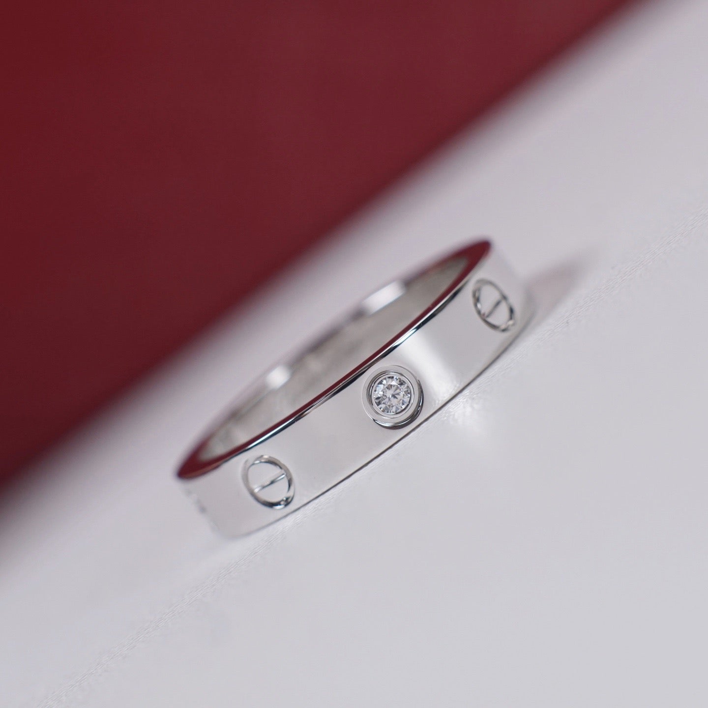 [ELAN LUXE]LOVE 4MM 1 DIAMOND RING