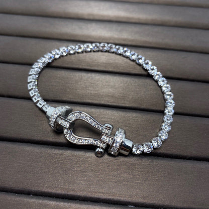 [ELAN LUXE]FORCE  HORSESHOE  DIAMOND TENNIS BRACELET