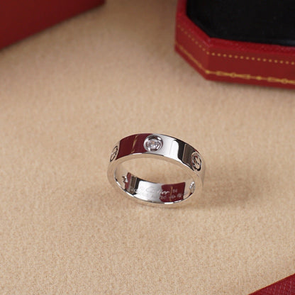 [ELAN LUXE]LOVE 5.5MM 3 DIAMOND RING