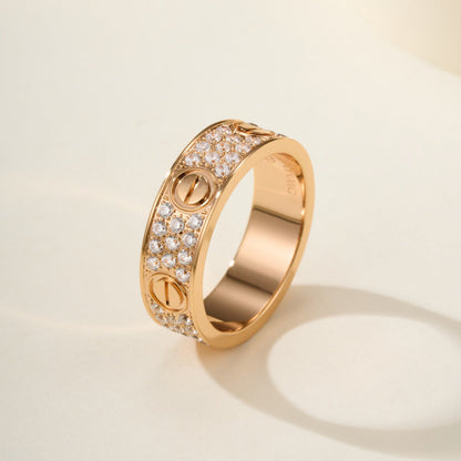 [ELAN LUXE]LOVE RING 5.5MM DIAMONDS PAVED