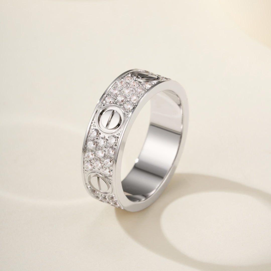 [ELAN LUXE]LOVE RING 5.5MM DIAMONDS PAVED