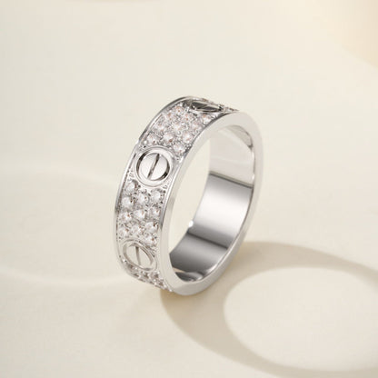 [ELAN LUXE]LOVE RING 5.5MM DIAMONDS PAVED