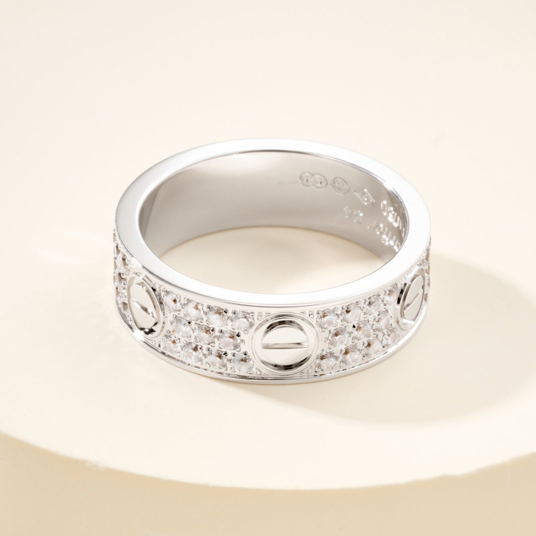[ELAN LUXE]LOVE RING 5.5MM DIAMONDS PAVED