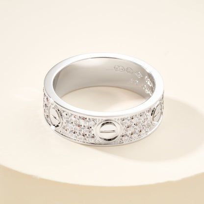 [ELAN LUXE]LOVE RING 5.5MM DIAMONDS PAVED