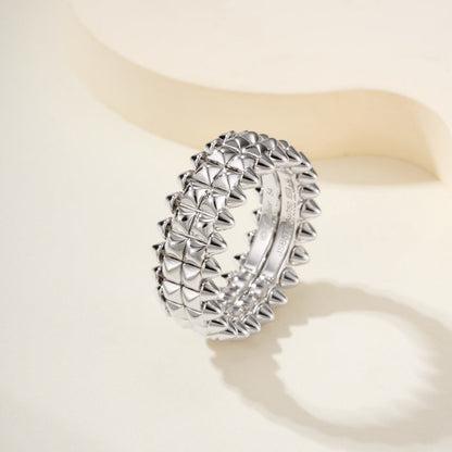 [ELAN LUXE]CLASH 9.2MM DOUBLE ROW RING