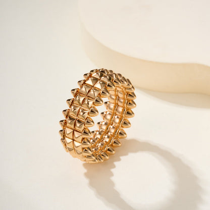 [ELAN LUXE]CLASH 9.2MM DOUBLE ROW RING