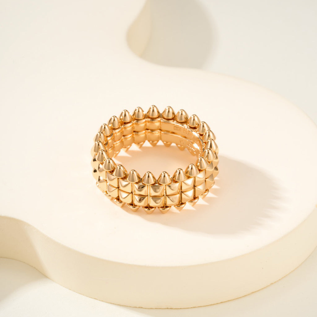 [ELAN LUXE]CLASH 9.2MM DOUBLE ROW RING
