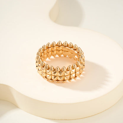 [ELAN LUXE]CLASH 9.2MM DOUBLE ROW RING