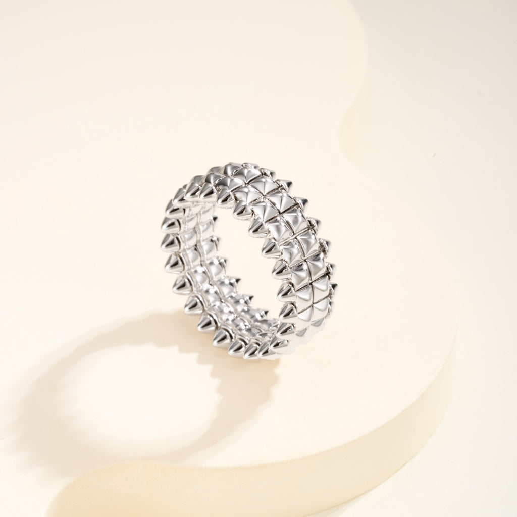 [ELAN LUXE]CLASH 9.2MM DOUBLE ROW RING