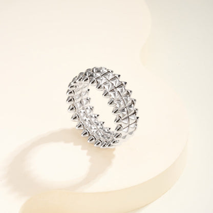 [ELAN LUXE]CLASH 9.2MM DOUBLE ROW RING