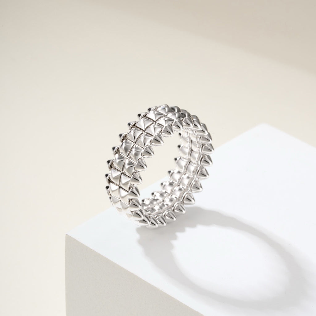 [ELAN LUXE]CLASH 9.2MM DOUBLE ROW RING