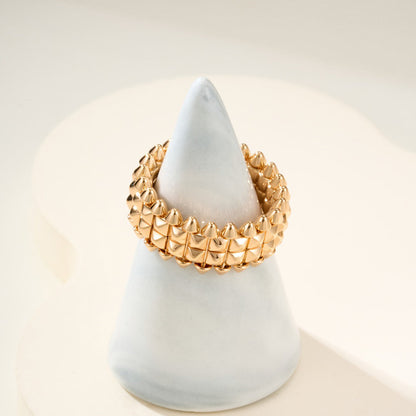 [ELAN LUXE]CLASH 9.2MM DOUBLE ROW RING